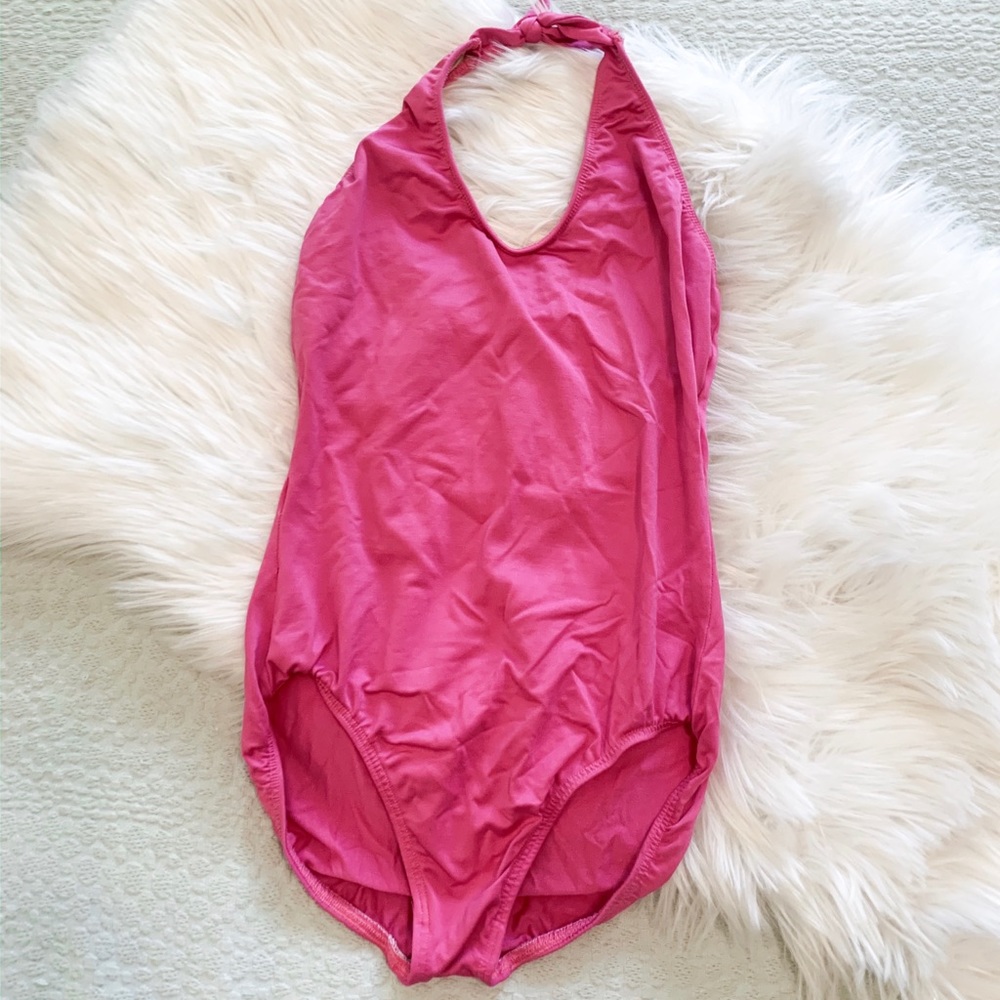 Hot Pink Halter Leotard